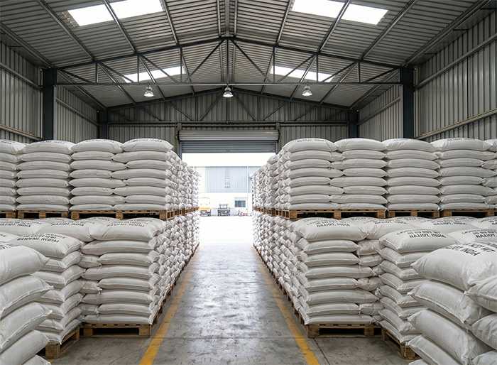 S. N. Enterprise warehouse at Ankur Industrial Area, Shapar, Rajkot — stocked with heat treatment chemicals